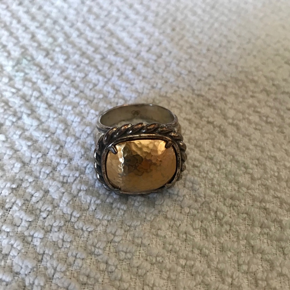 Silver and gold BRIGHTON ring